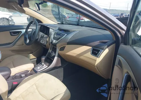 2012 Hyundai Elantra Gls z USA, uszkodzony, nr VIN 5NPDH4AE5CH124879